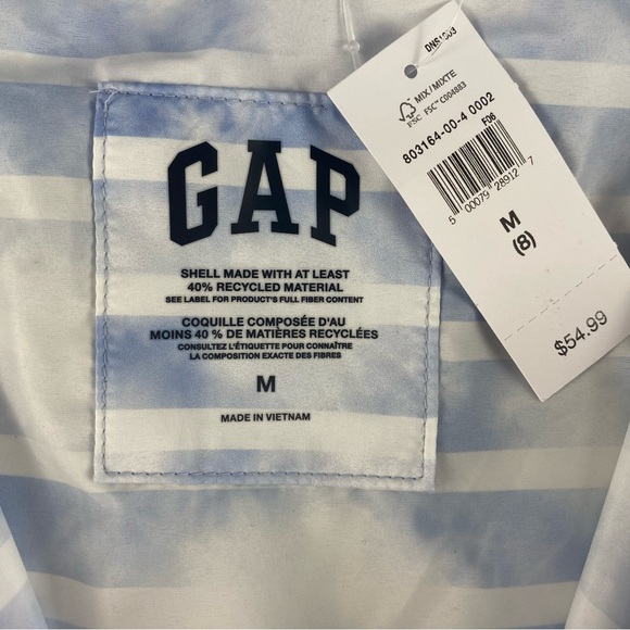 NWT Gap Kids Windbreaker Pullover Hooded Jacket - Size M (8) - Picture 6 of 7